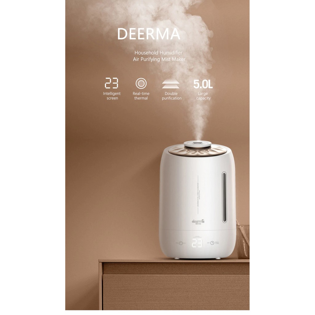 Pelembab Udara / Air Humidifier Deerma DEM F600 5L Touch Screen - Garansi Resmi