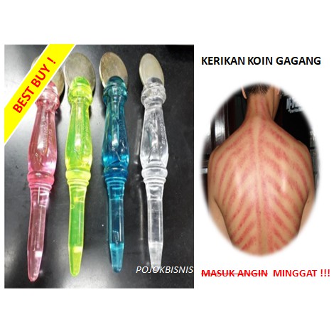 KERIKAN KOIN GAGANG / KEROKAN KOIN / MASUK ANGIN / 2 IN 1 / ALAT REFLEKSI