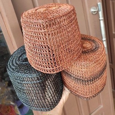 Peci rotan tinggi 12cm request