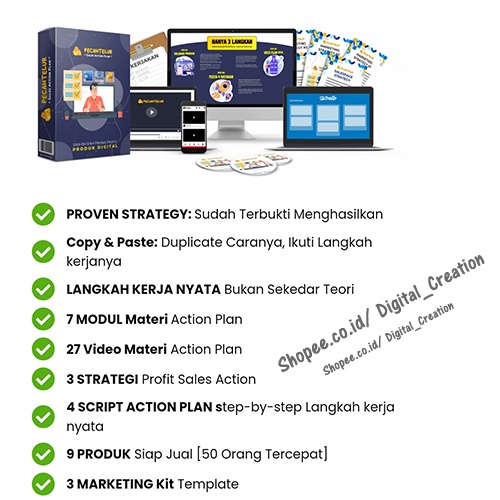 Pecah Telur Sales Action Plan Strategi Berjualan Produk Digital | Lengkap dengan Produk Siap Jual dan Full Bonus