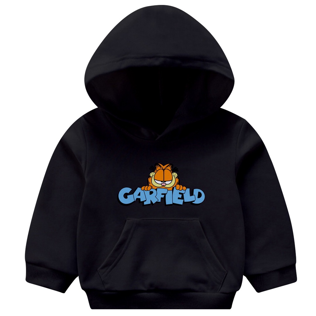 HOODIE ANAK COWO CEWE GARFIELD BAJU ANAK MUSIM DINGIN FLEECE TEBAL MURAH TERBARU'