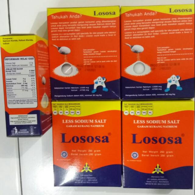 

Garam Lososa 250gr/garam rendah natrium0