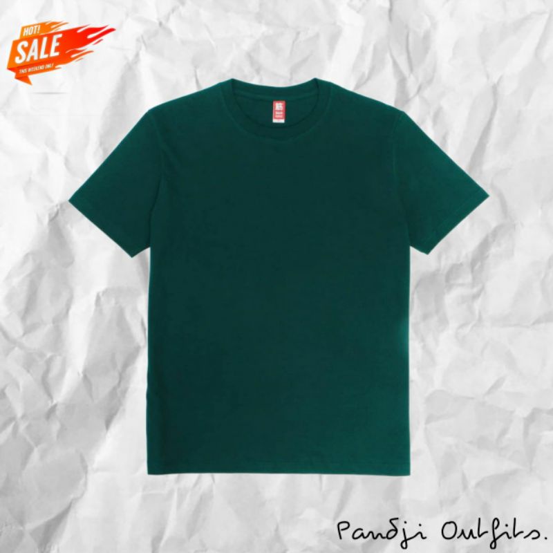 Kaos Polos Oversize Pria Wanita Hijau Botol Green Bottle
