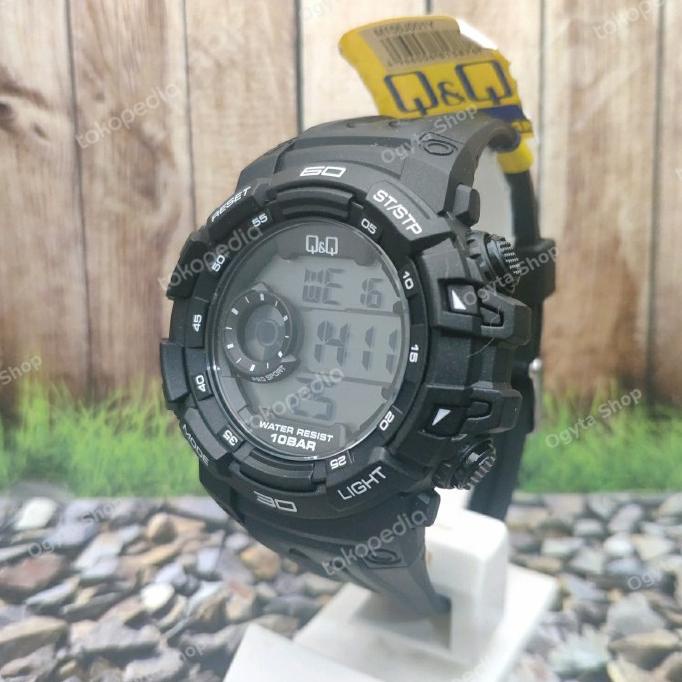 Jam Murah Q&Q Qq Digital Jam Tangan Pria Hitam M156J001Y Original