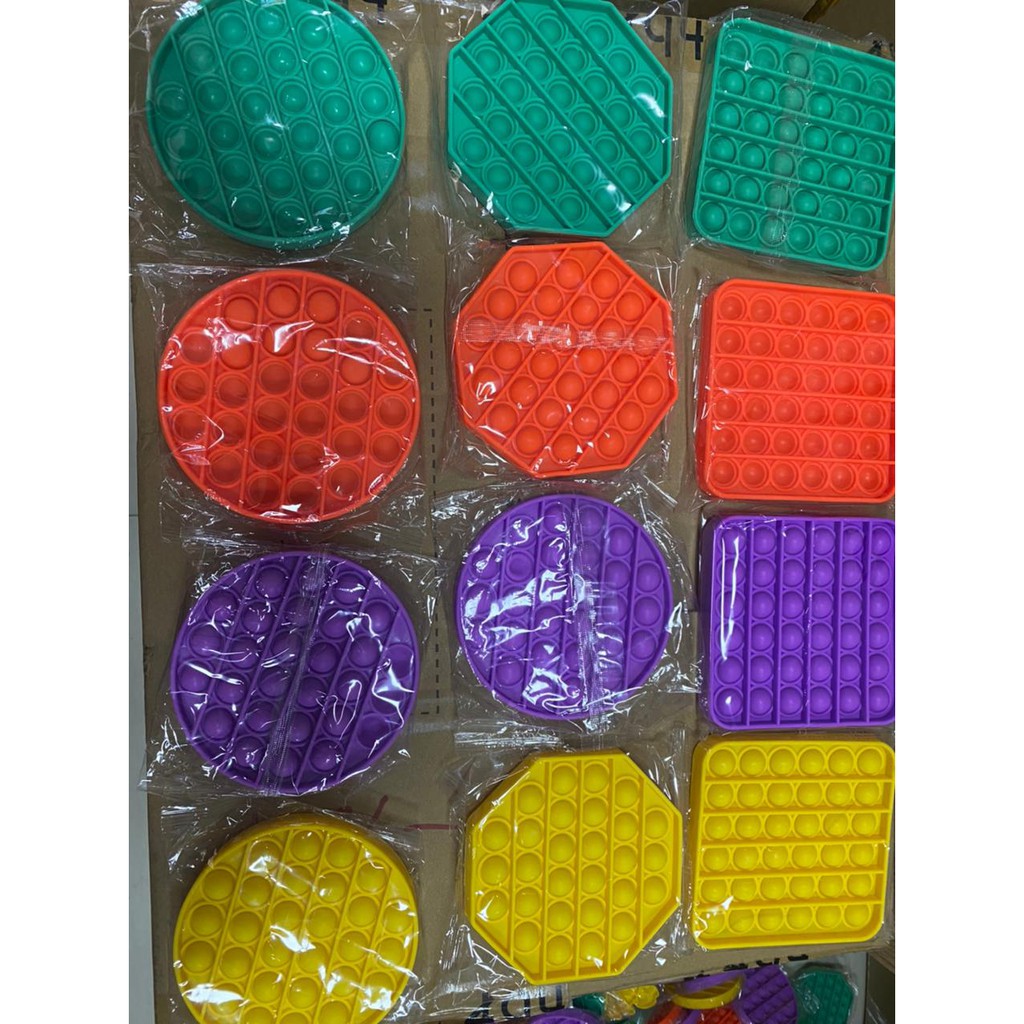 Mainan Fidget Tangan Pop It 10 CM - Fidget Push Pop Its Toy - Fidget Squeeze Game Pop It-3
