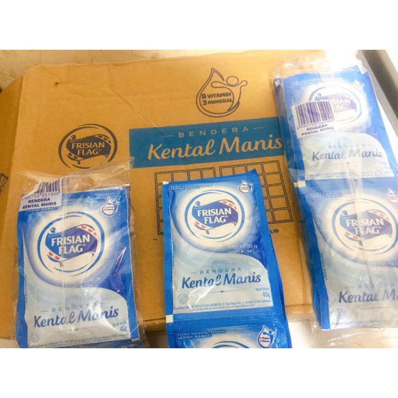 Susu Kental Manis Bendera Frisian Flag | Per Renceng Sachet