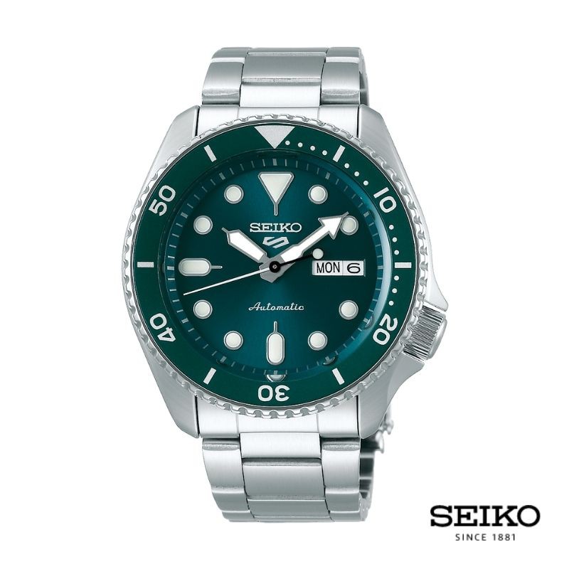 JAM TANGAN PRIA SEIKO 5 SPORT SRPD61K1 ORIGINAL - AUTOMATIC SILVER HIJAU