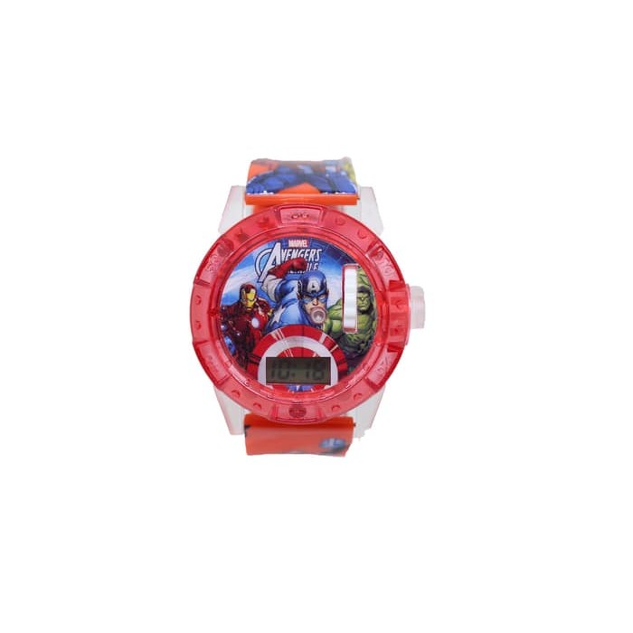 Promo! JAM TANGAN ANAK LAKI LAKI MUSIK LASER PROYEKTOR CAPTAIN AMERICA Murah!