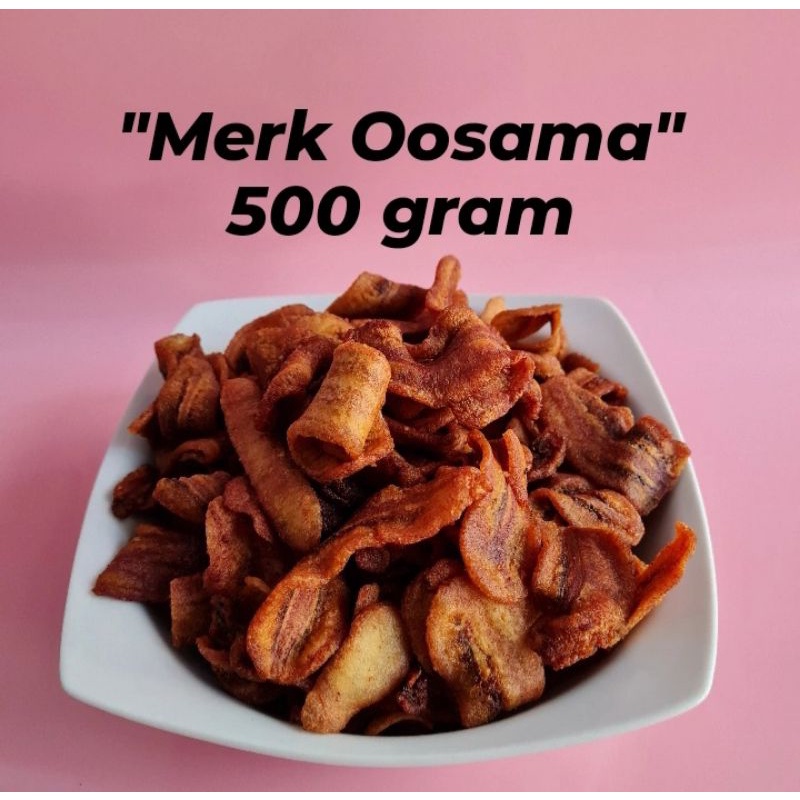 

Kripik Sale Pisang Kering 500gram / Keripik Sale Pisang Kering 500 gram / Jajanan Kiloan Oleh-Oleh Camilan