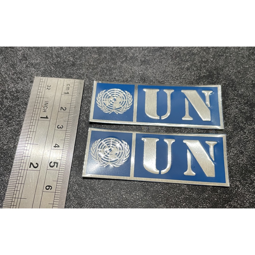 Sticker Plat PBB  - Stiker Plat United Nations  - Stiker PBB UN Mobil - Stiker Motor UN PBB