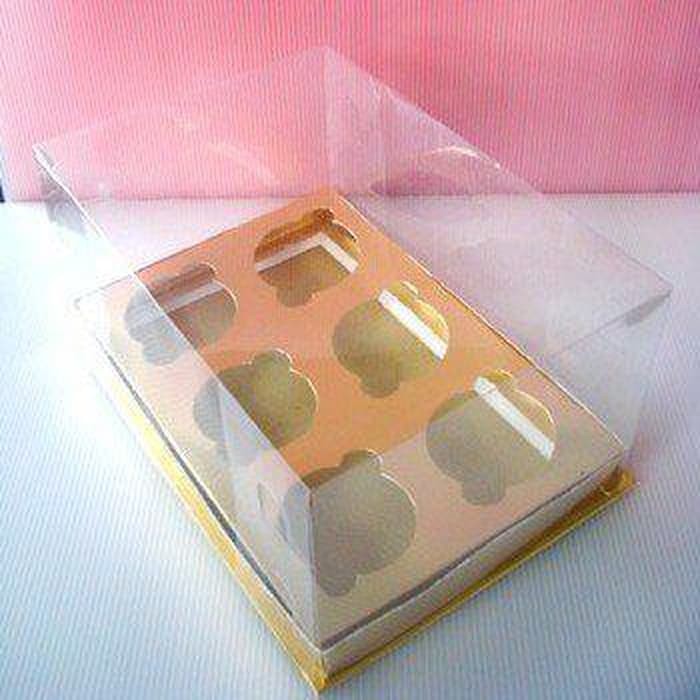 

Box Mika Cupcake isi 6 (Gold Insert) Uk 25 x 17 x T12