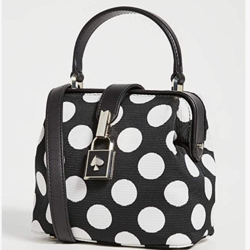 KATE SPADE REMEDY BIKINI DOT PXRU8088BLACK MULTI SZ 17x14x8cm Dust bag ori