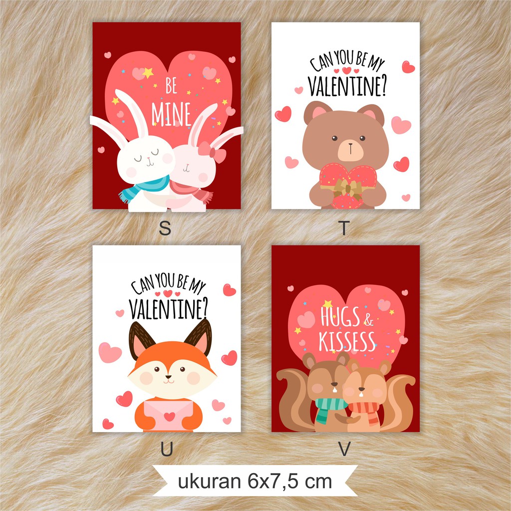 

Stiker/Label Ucapan/label hadiah Valentine Sweet Cute Romantis Vol.1