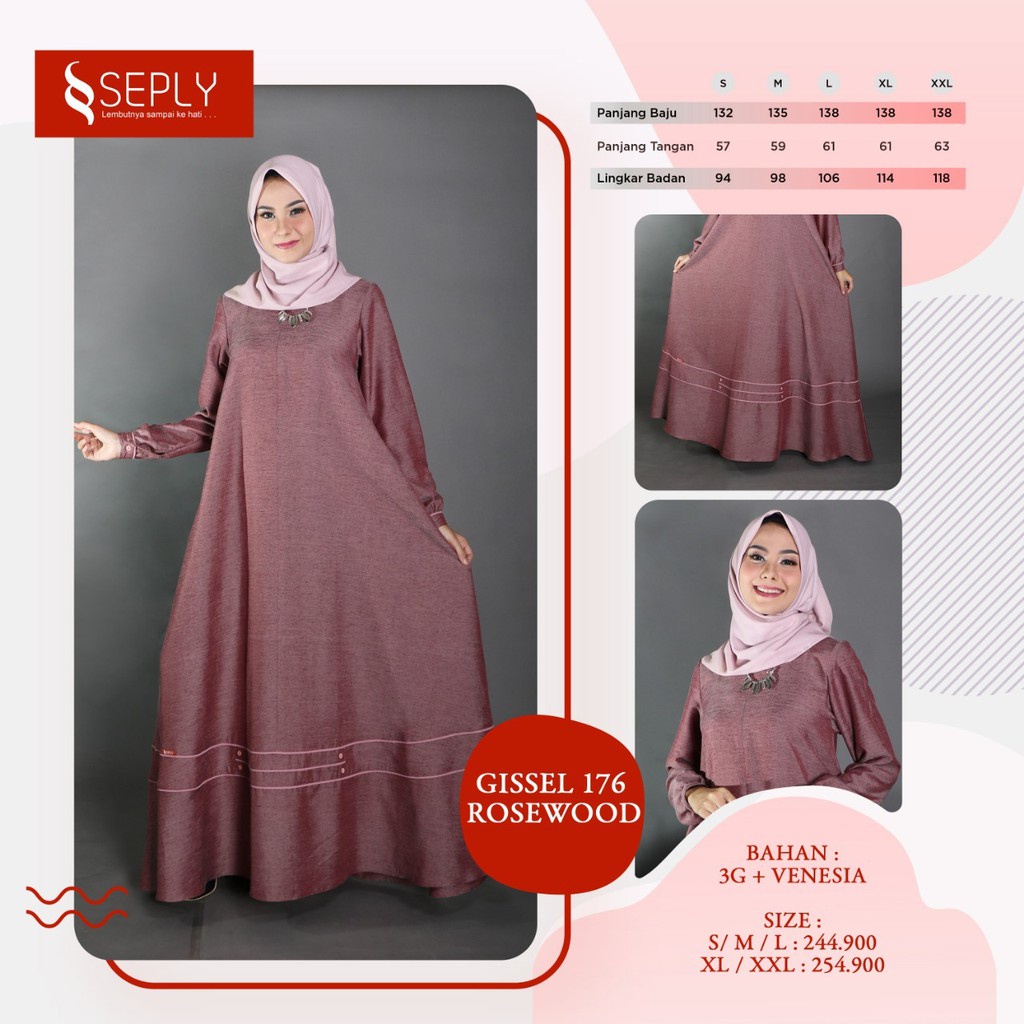 GAMIS TERBARU 2021 SEPLY GISSEL 176 ROSEWOOD