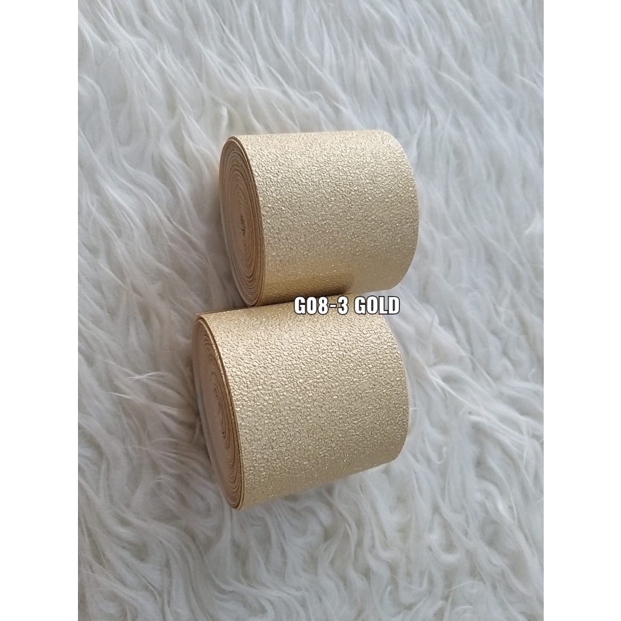 WALLPAPER BORDER LIST POLOS GOLD SOFT EMBOSS