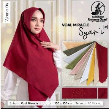 Voal Ultimate Syar'i by Umama Scraf Size 130x130 Cm