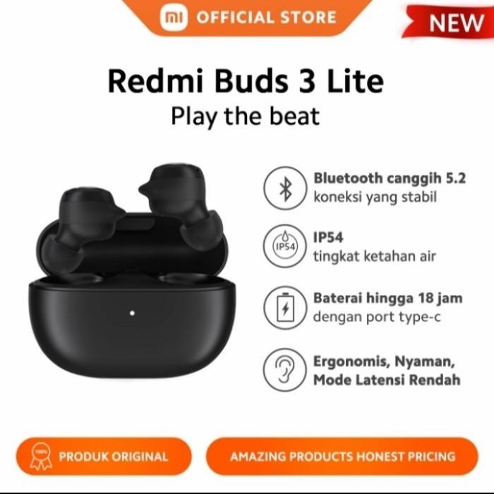 XIAOMI REDMI BUDS 3 LITE Earphone Bluetooth IP54 Anti Air Original