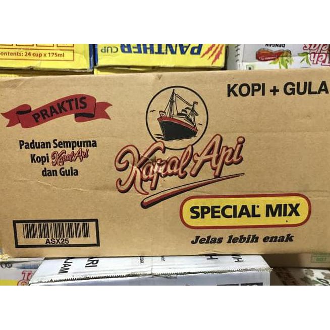 

KAPAL API SPESIAL MIX 1 DUS / 12 RENCENG / 120 SACHET / GROSIR KOPI