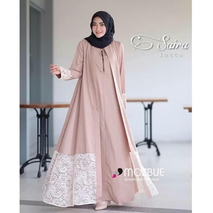 BAJU MUSLIM BRUKAT SAIRA ABAYA - TERLARIS - Abu Tua
