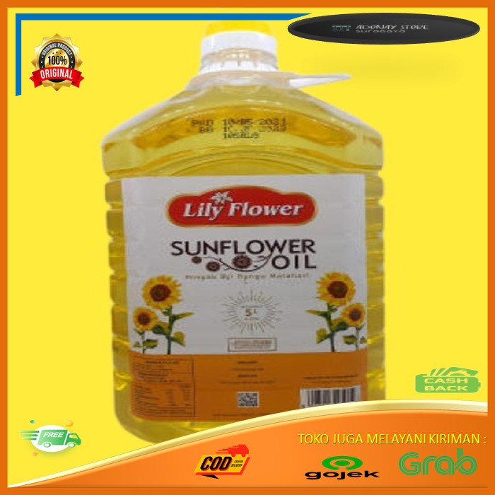 

Sunflower Oil Lily Flower 5 Ltr / Minyak Bunga Matahari