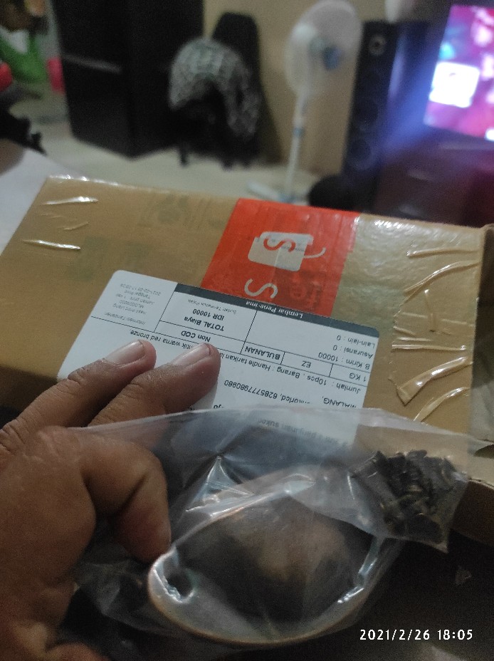 Handle Tarikan Laci Pintu Antik Warna Red Bronze