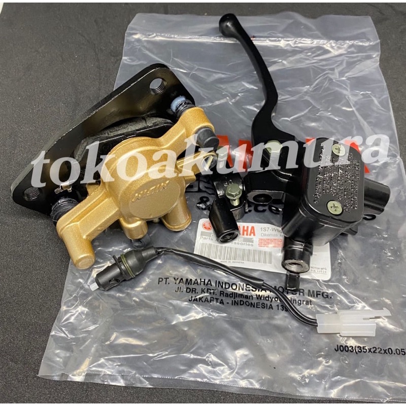 Master atas Assy hitam plus Kaliper cakram Depan Yamaha Mio New/Mx/Mio soul karbu