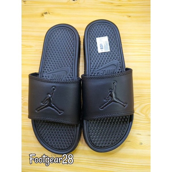 SANDAL SLIDE NIKE JORDAN BLACK / SANDAL SELOP NIKE FULL BLACK GRADE ORI