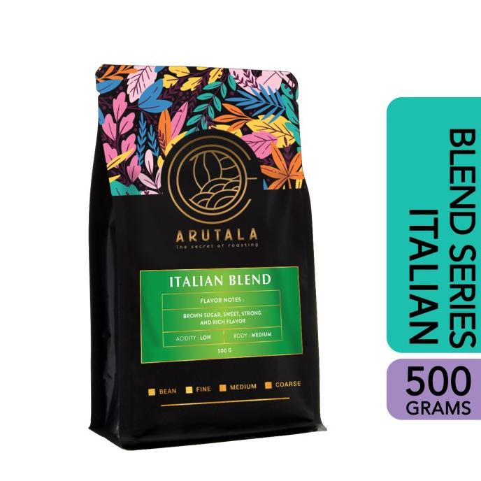 

Diskon ARUTALA Kopi Italian Blend for Espresso Coffee 500 Gram Diskon