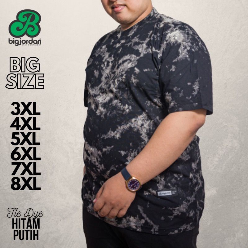 kaos tye dye BIG JORDAN ORIGINAL 2XL-8XL realjumbo/baju besar/big size