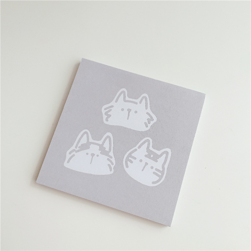 Sticky Notesmemo Pad Motif Kartun Kucing Lucu Imut Multi Warna Untuk Perlengkapan Kantorsekolah