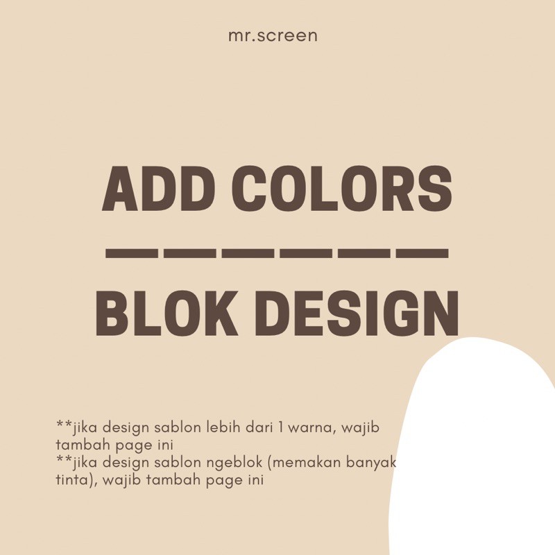 

TAMBAH WARNA | BLOK DESIGN (wajib tambah page ini)