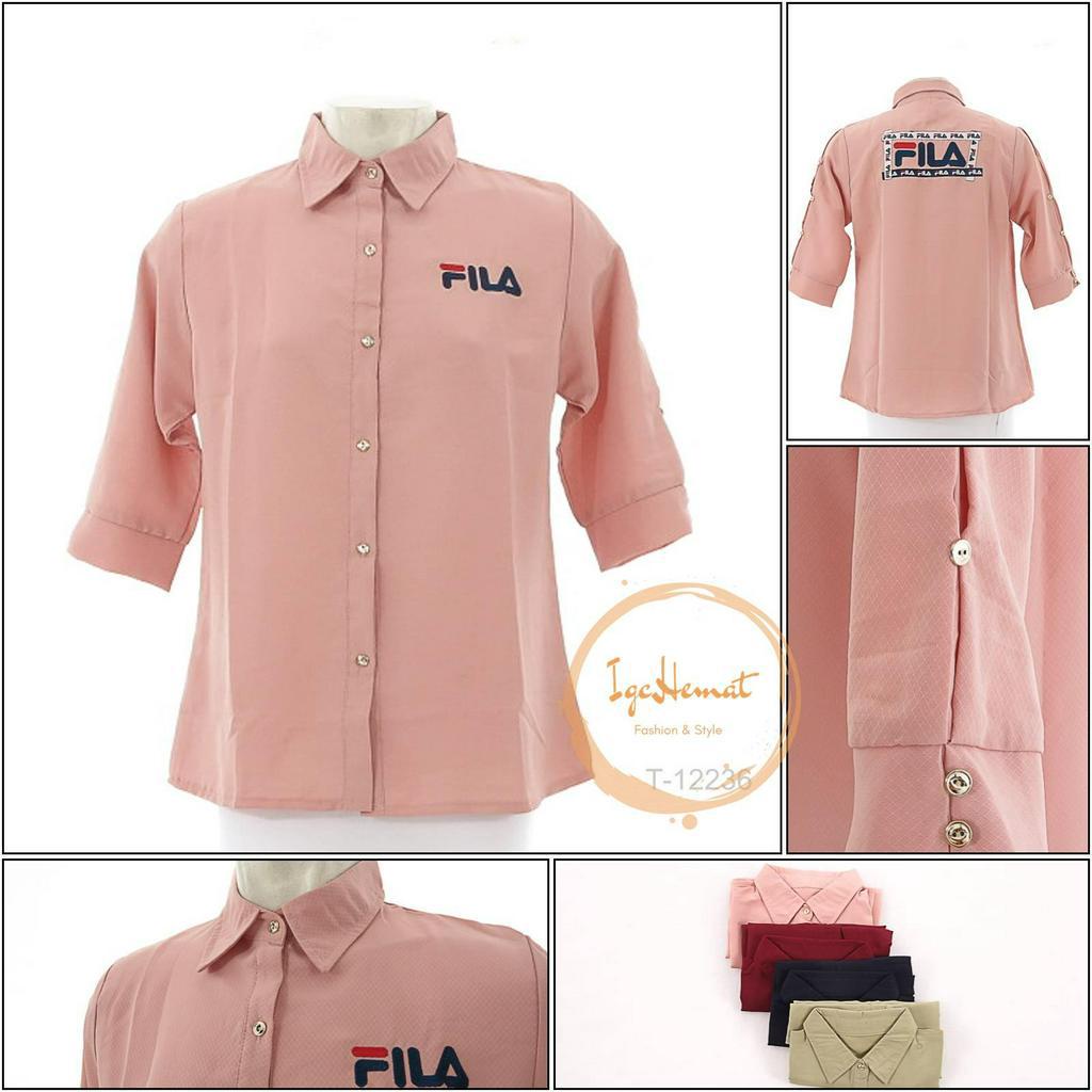 KEMEJA PEREMPUAN  LENGAN 3/4 NATHANIAH[T12236]