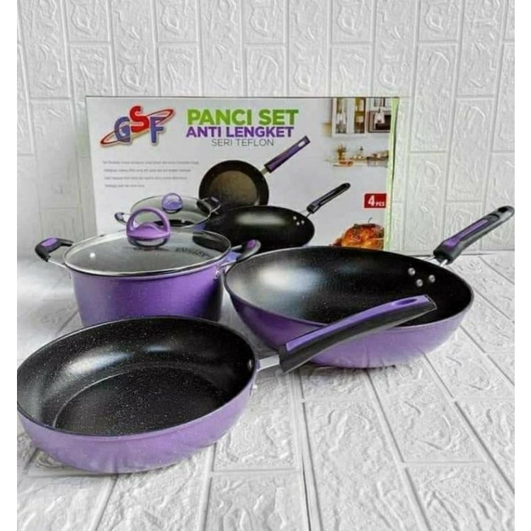 Panci Set Anti Lengket, Panci Teflon