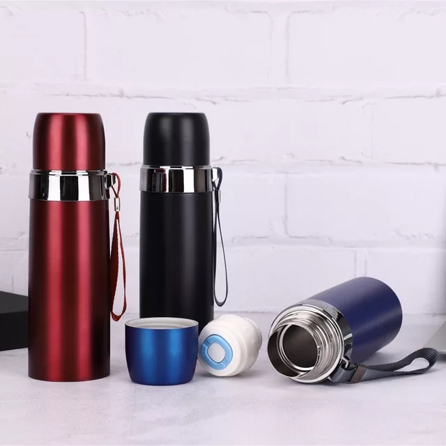 Termos Botol Minum Stainless Steel Botol Air Minum Tumbler Travel Hot &amp; Cold Thermos Vacuum Flask 500 ML