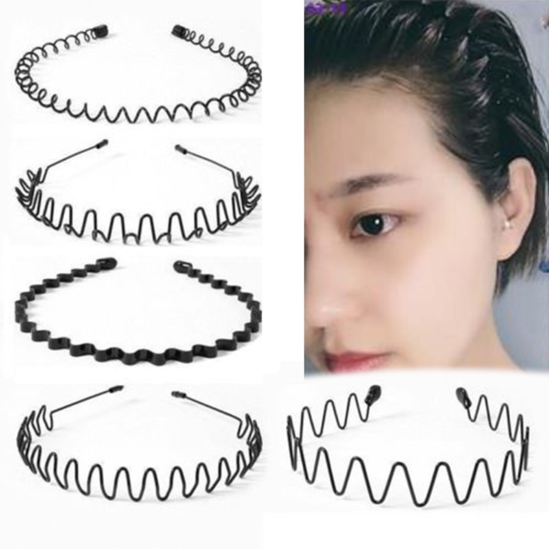 Bando Wanita Model Gelombang Bahan Metal Untuk Olahraga / Gym