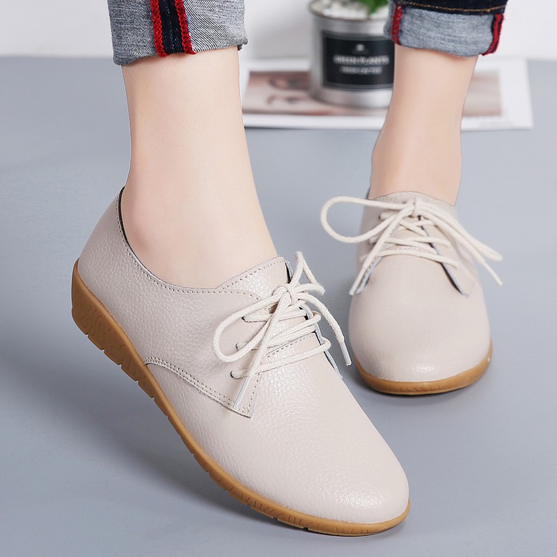 Sepatu Flat Wanita Loafers Tali Korea Fashion Original Sepatu Flat Wanita Loafers Tali Korea Fashion Original
