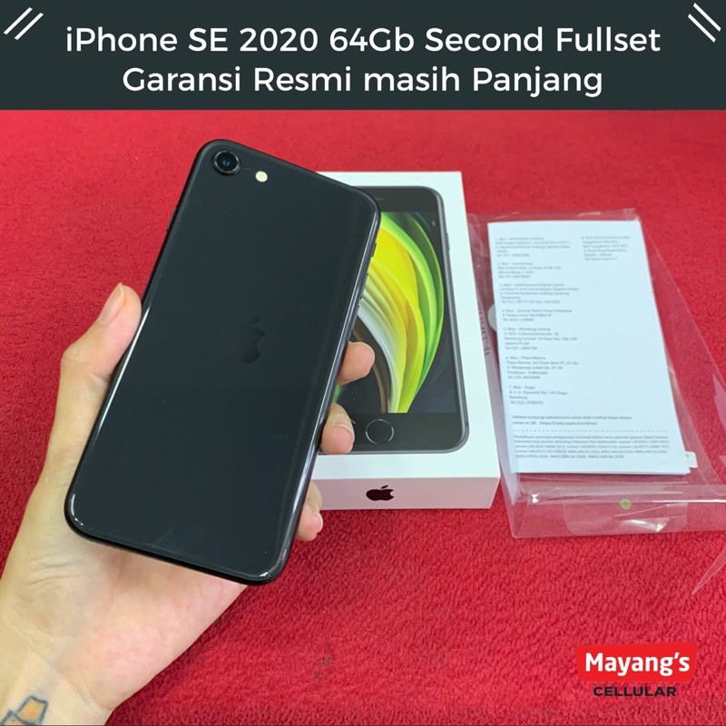 iPhone SE 2020 Second 64Gb Garansi Panjang | iPhone SE Bekas Garansi Resmi