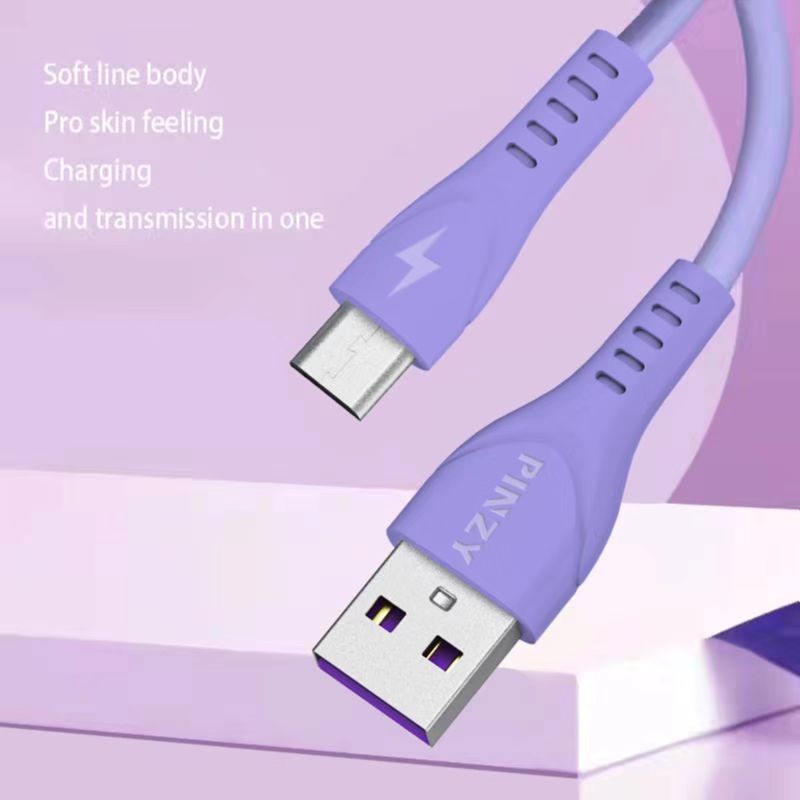 Kabel Data Macaron  S23 Micro USB Support FastCharge High Quality