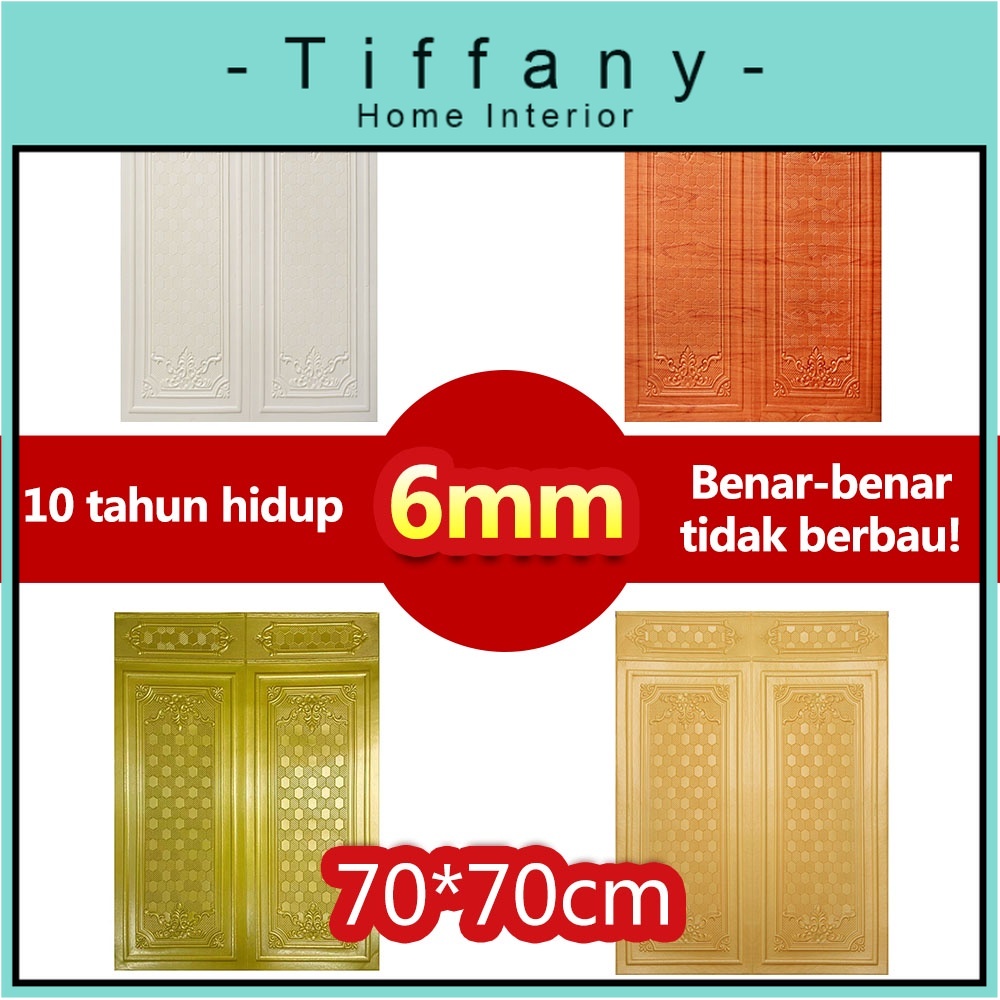[COD Pabrik Lokal] Beli 10 Gratis 1 70*90cm 6mm Tebal Wallpaper Dinding 3D Foam Batu Bata Stiker Din