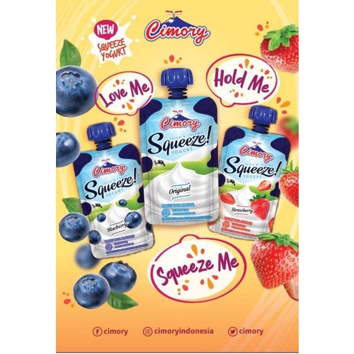 

Squeeze Cimory Aneka Rasa, Susu Yogurt (1Pcs), MURAH DSIKON