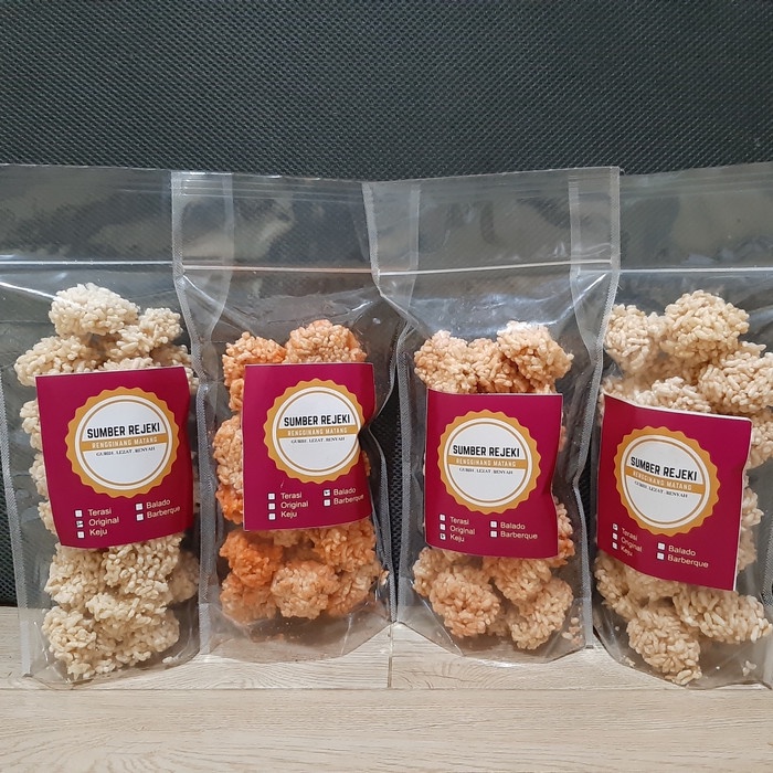 

MURAH Rengginang Matang Sumber Rejeki Keju Balado Terasi Original Enak Gurih - Terasi