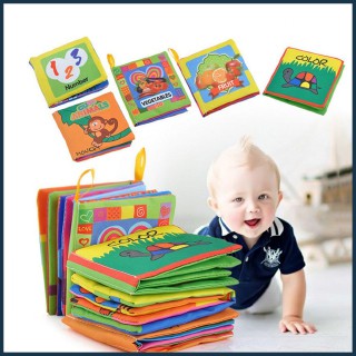 HIPPO LAND CLOTH BOOK / buku bantal bayi / buku cerita bayi bahan kain anak/ pillow book 83