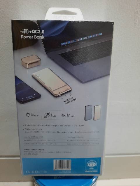 POWEBANK ORIGINAL SECRET-G PQ1015 POWEBANK TURBO 10000MAH PD+QC3.0