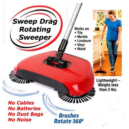 Sapu Lantai Otomatis Swiper Broom Sweep Drag All In One