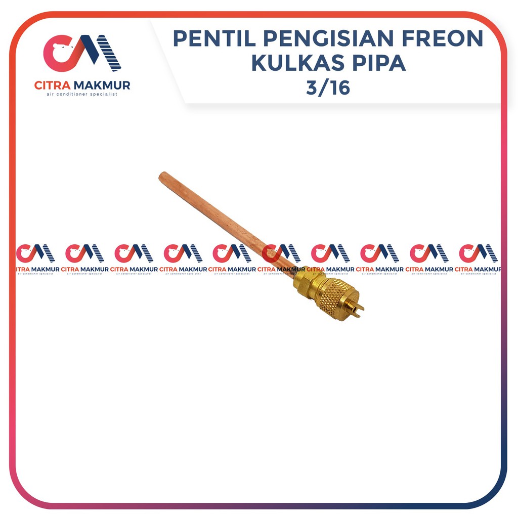 Pentil Kulkas 3 per 16 Inci inch AC Air conditioner pengisian Freon Refrigrant