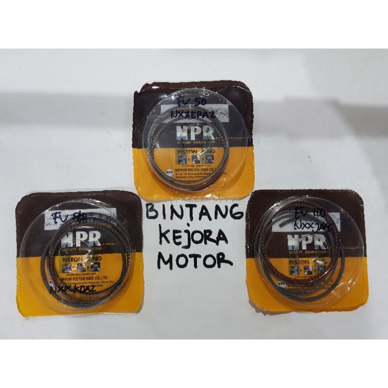 Ring seher ring piston satria FU 150 oversize std 50 100 NPP