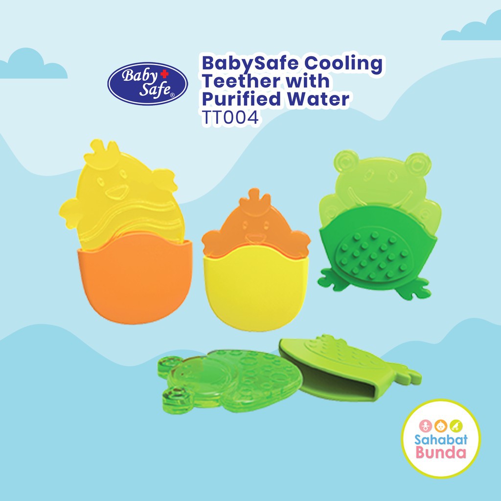 BABY SAFE - COOLING TEETHER WITH PURIFIED WATER (TT004) / REMOVABLE COVER