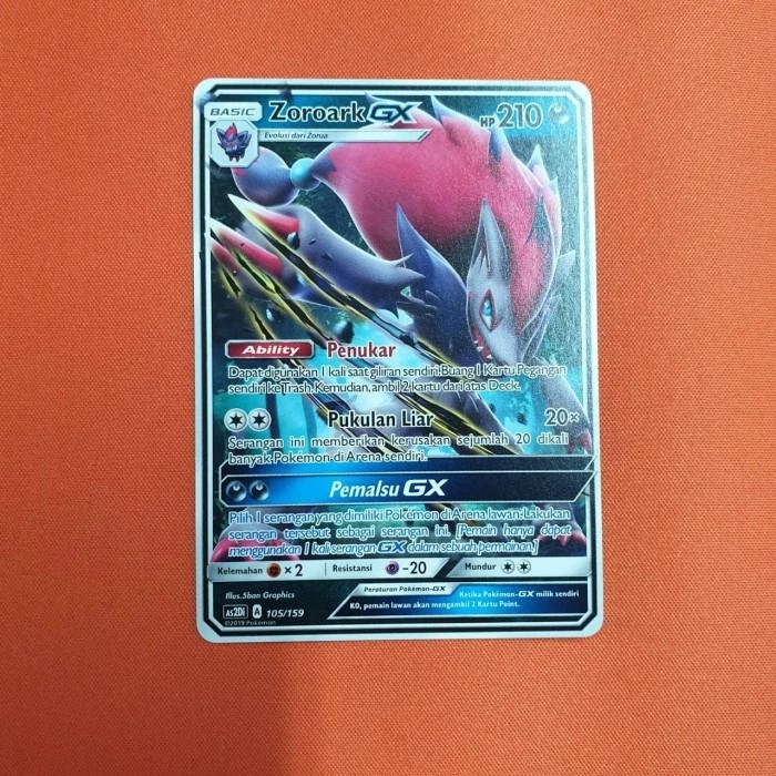 Kartu Pokemon Indonesia - Zoroark GX TD