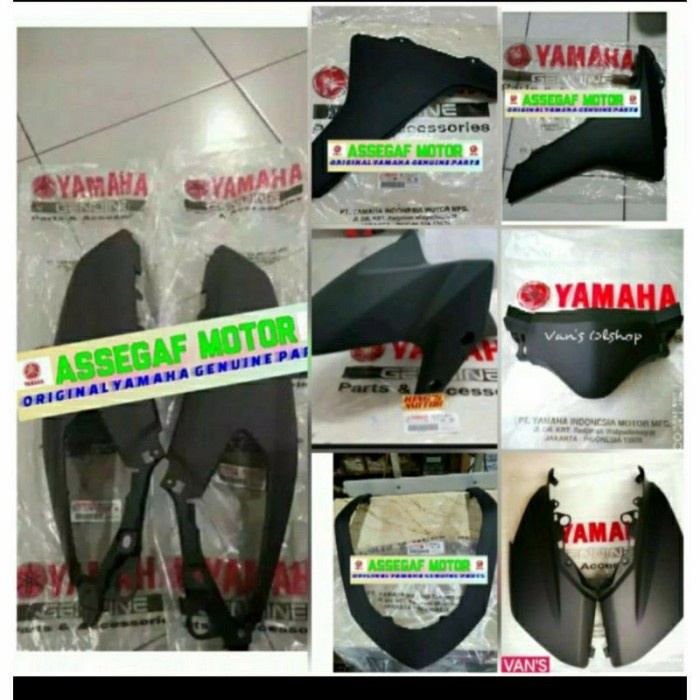 COVER BODY FULL SET YAMAHA N MAX NMAX HITAM DOFF ORIGINAL ORI YAMAHA