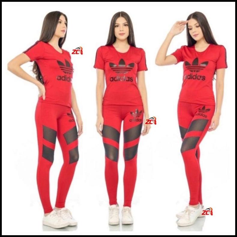 Setelan Baju Senam Wanita Setelan Adidas